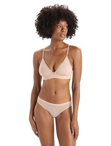 One Piece & Sets Icebreaker Merino Siren Bra Damskie Khaki Złote | PL 1203OKIR